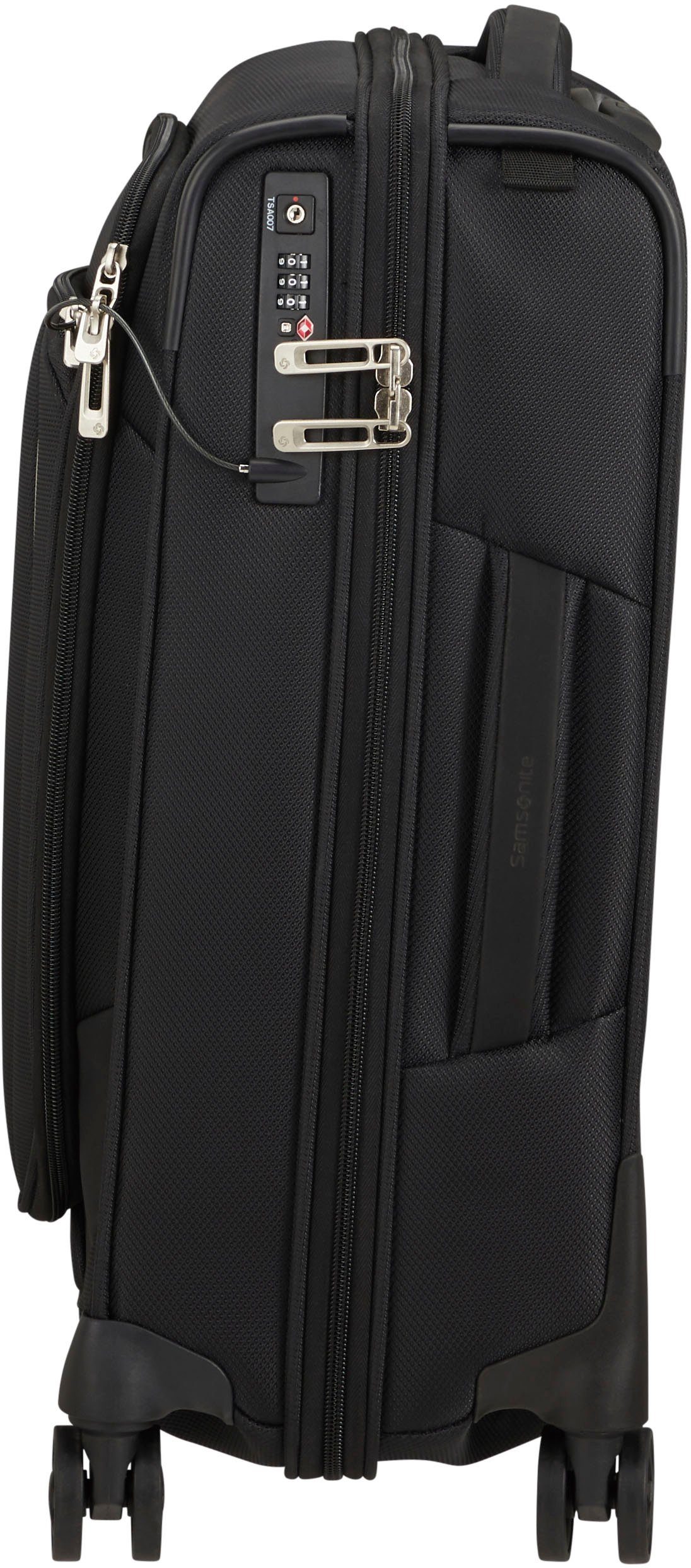 Samsonite Weichgepäck-Trolley Respark, ozone black, 55 cm, 4 Rollen, mit Volumenerweiterung