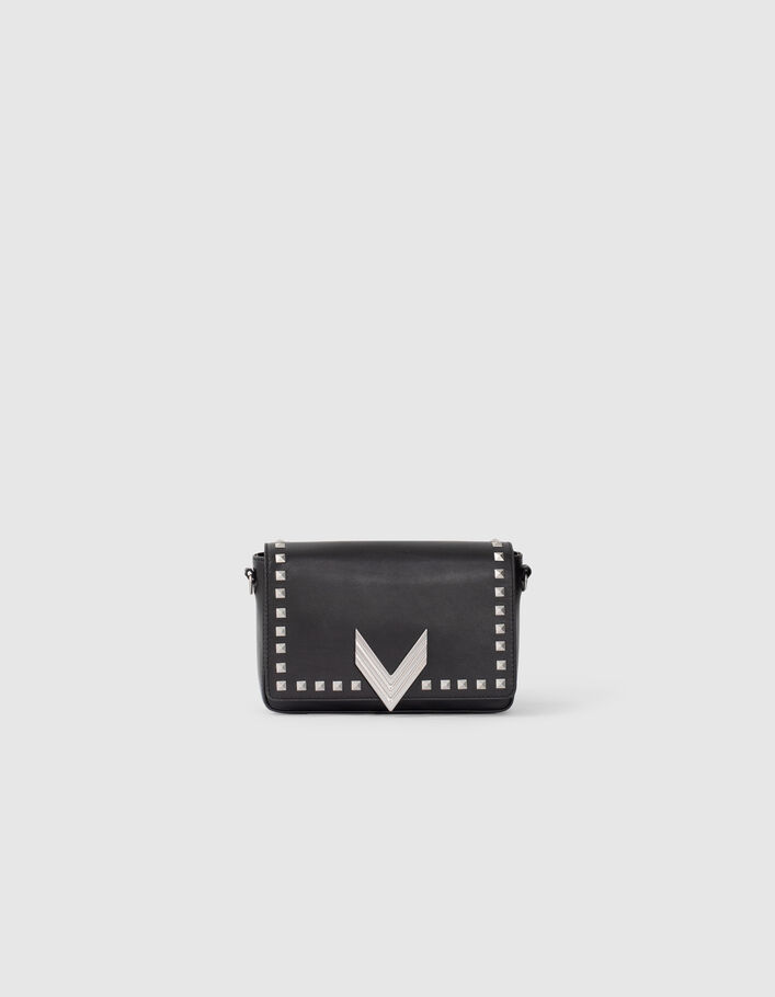 Le sac 111 en cuir noir maxi rivets Femme