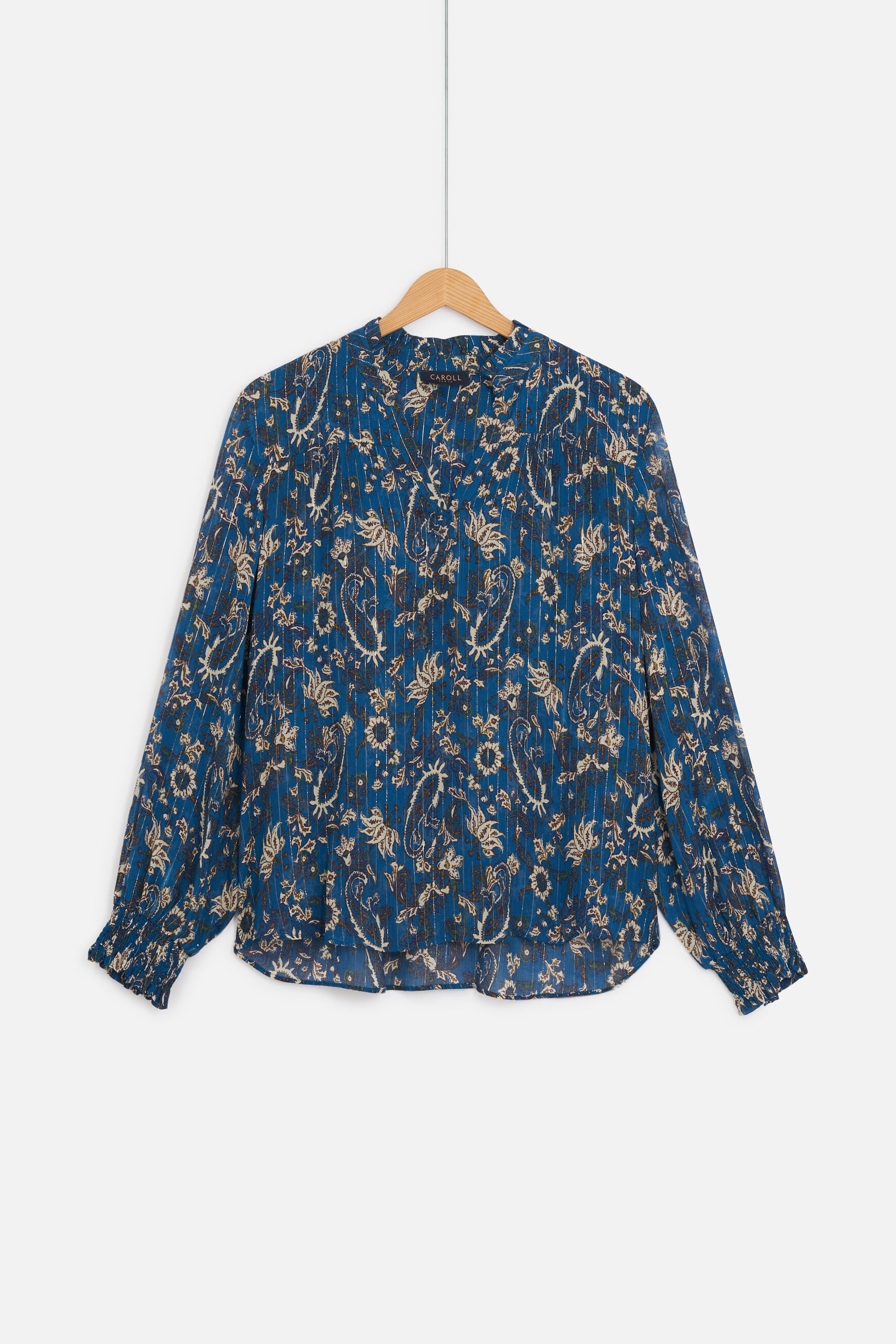 chemisier ginger bleu petrole femme