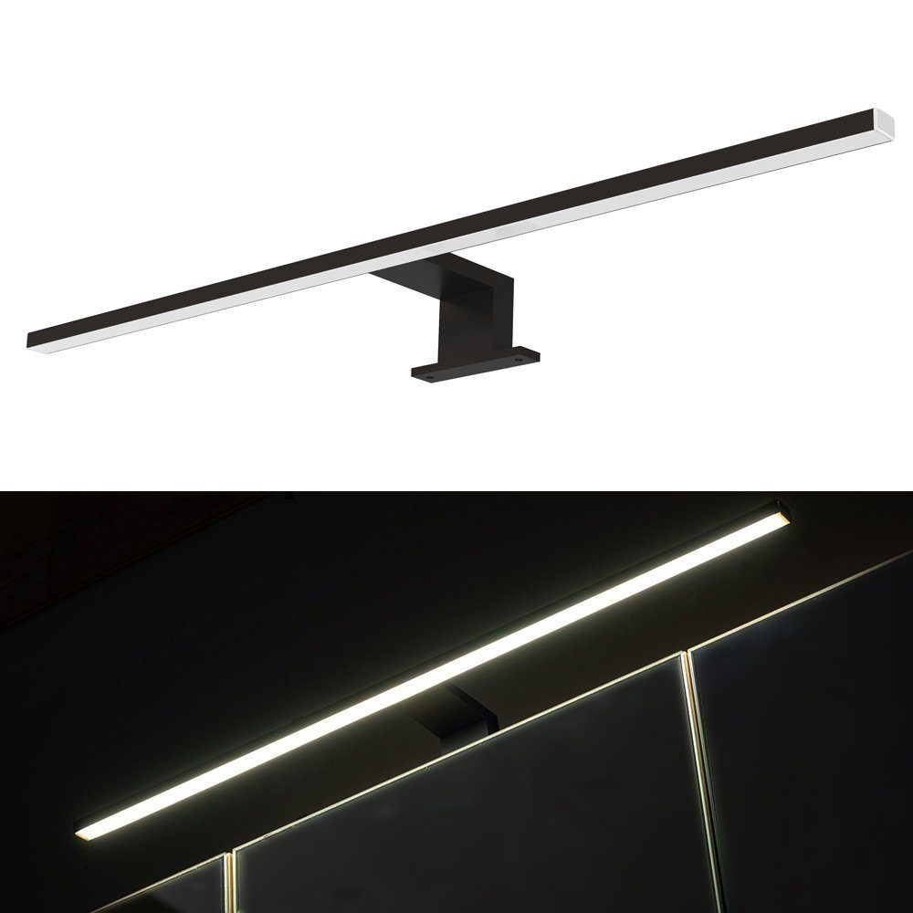 Lomadox Spiegelschrank HARLOW-56 Badezimmer- mit Beleuchtung 100 cm breit Eiche Dekor, 100/75-80/16