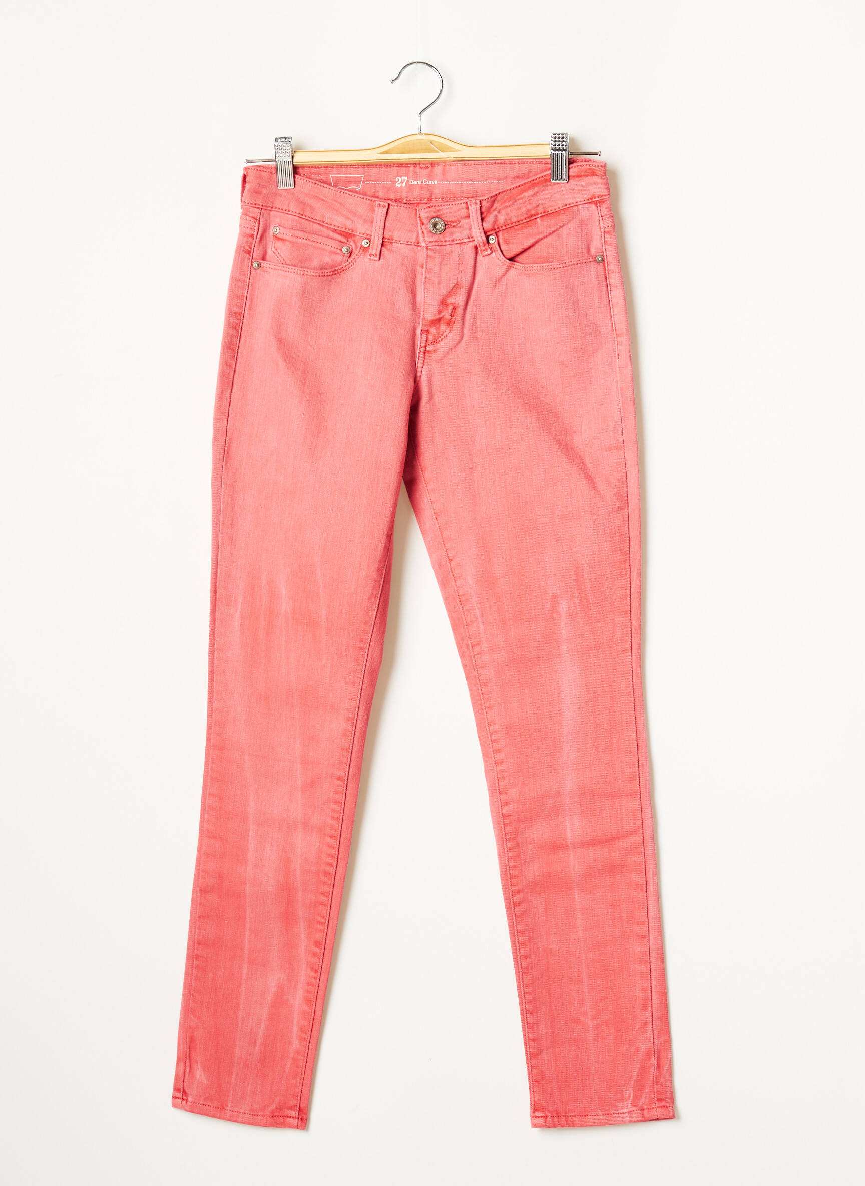 Levis Jeans Skinny Femme couleur rose
