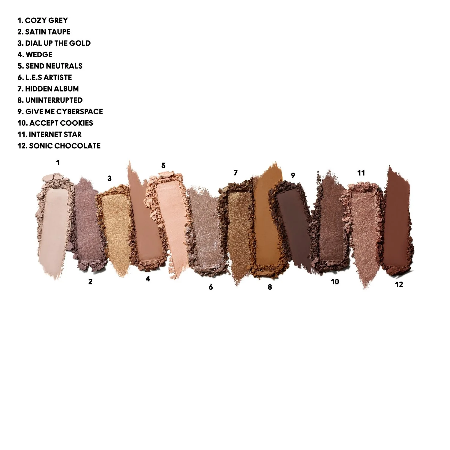 Connect In Colour Eye Shadow Palette: Ofiltrerade Nude-toner - Ögonskuggspalett, Kompakt ögonskugga