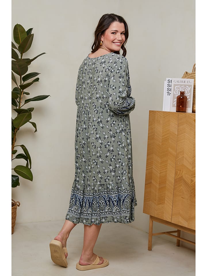 Curvy Lady Kleid in Khaki günstig kaufen