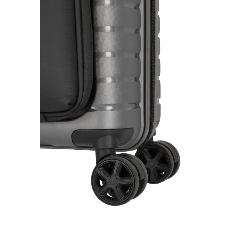 Travelite TRIENT Trolley S (55cm) mit Vortasche (4 Rollen) - Anthrazit