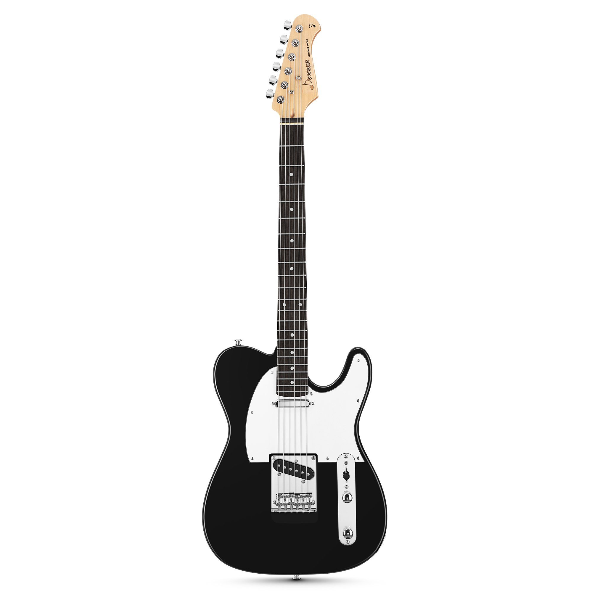 Donner E-Gitarre E-Gitarren Elektro-Akustisch TC E Gitarren Set volle Größe DTC-100, Perforiertes, Festkörper,TC-Stil
