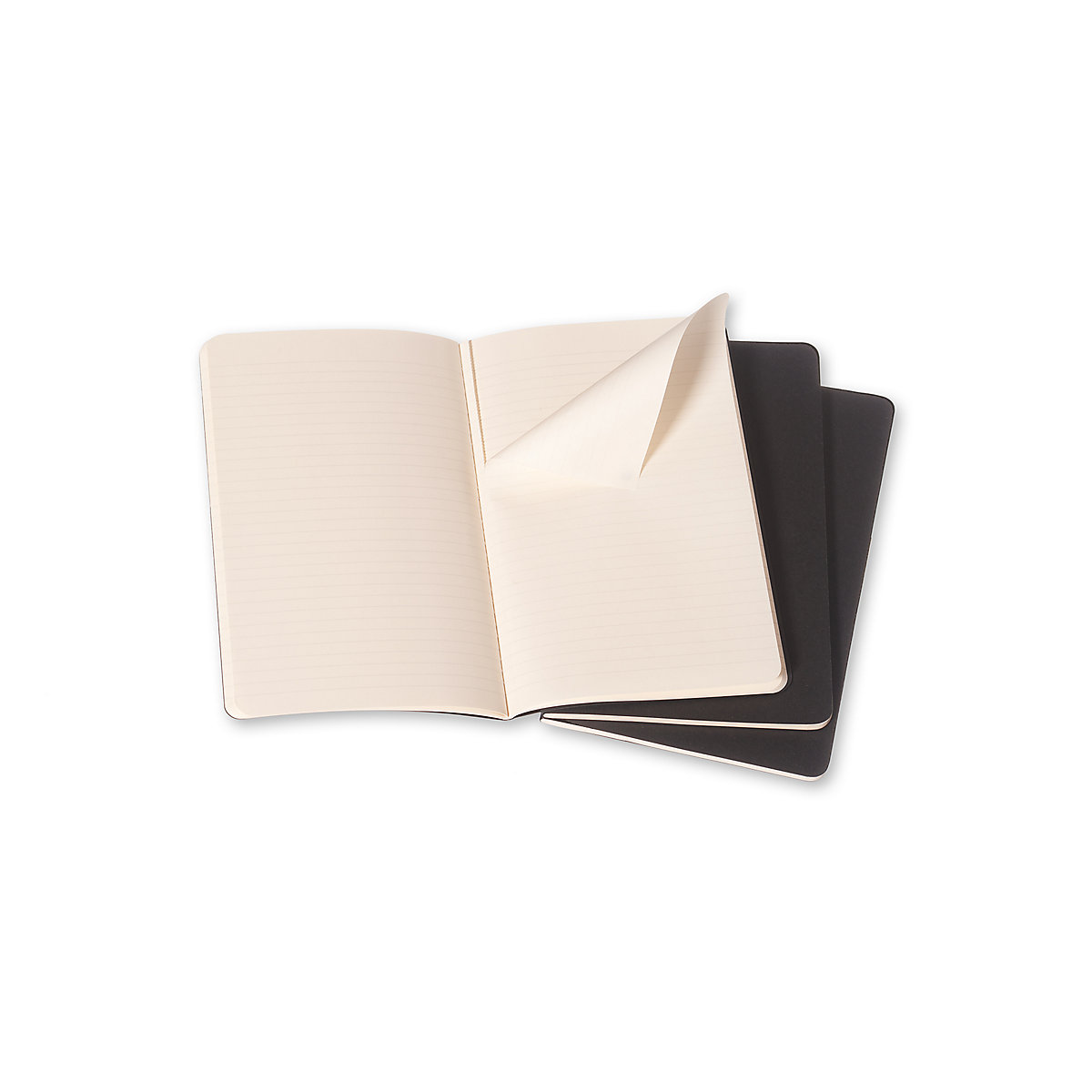 Notizbücher Cahier- L/A5- 3er Set- Liniert Notizbücher