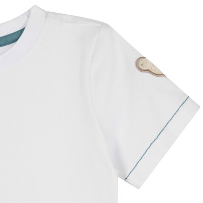 T-Shirt kurzarm, weiß für Jungs