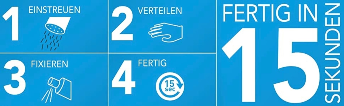 Streuhaar Haarverdichter Schwarz, 14 g