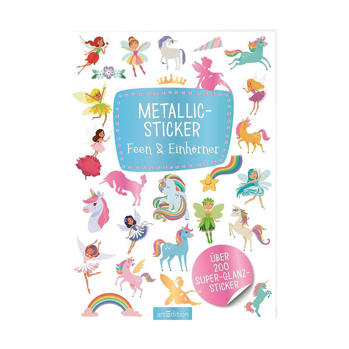 Metallic-Sticker - Feen & Einhörner