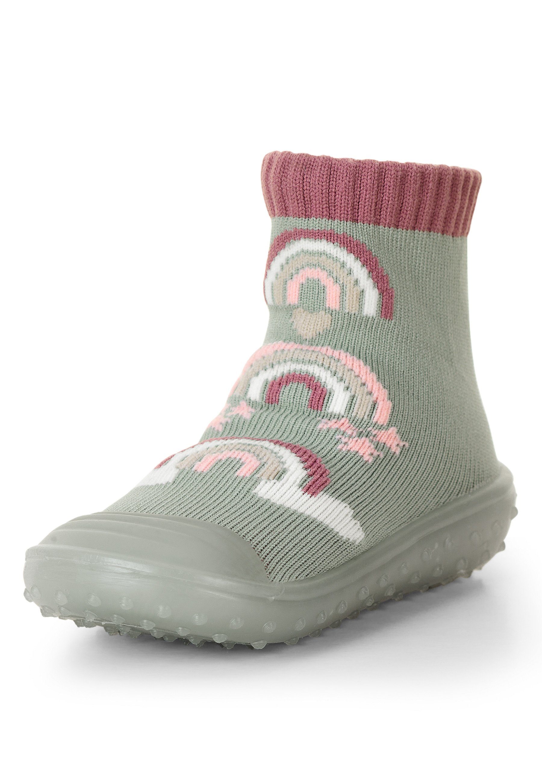 Sterntaler® Basicsocken Adventure-Socks Regenbogen (Fliesensocken mit Anti-Rutsch-Sohle und süßen Motiven) Rutschsocken mit Vollplüsch im Sohlenbereich, ABS- Söckchen