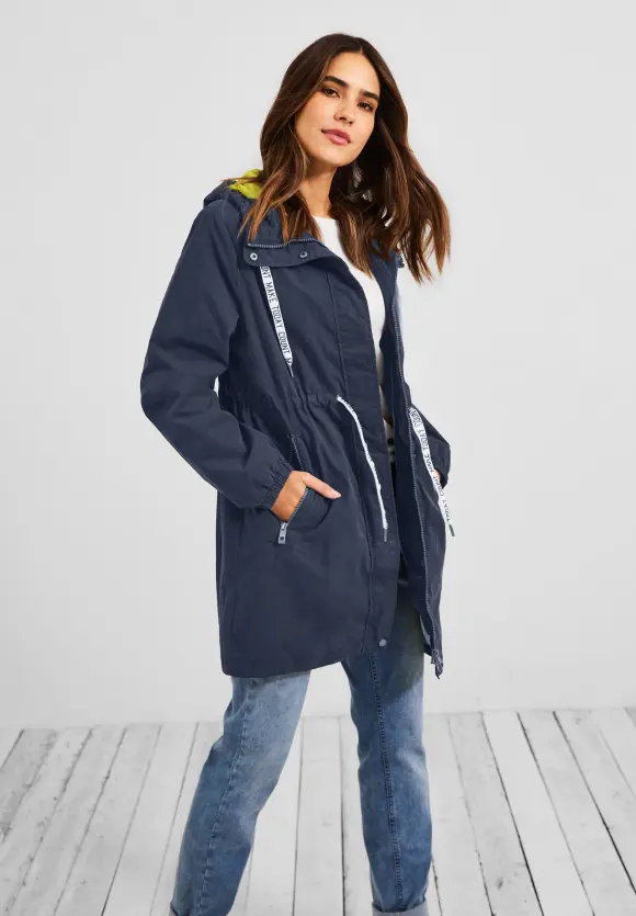 CECIL Leichter Parka in Unifarbe