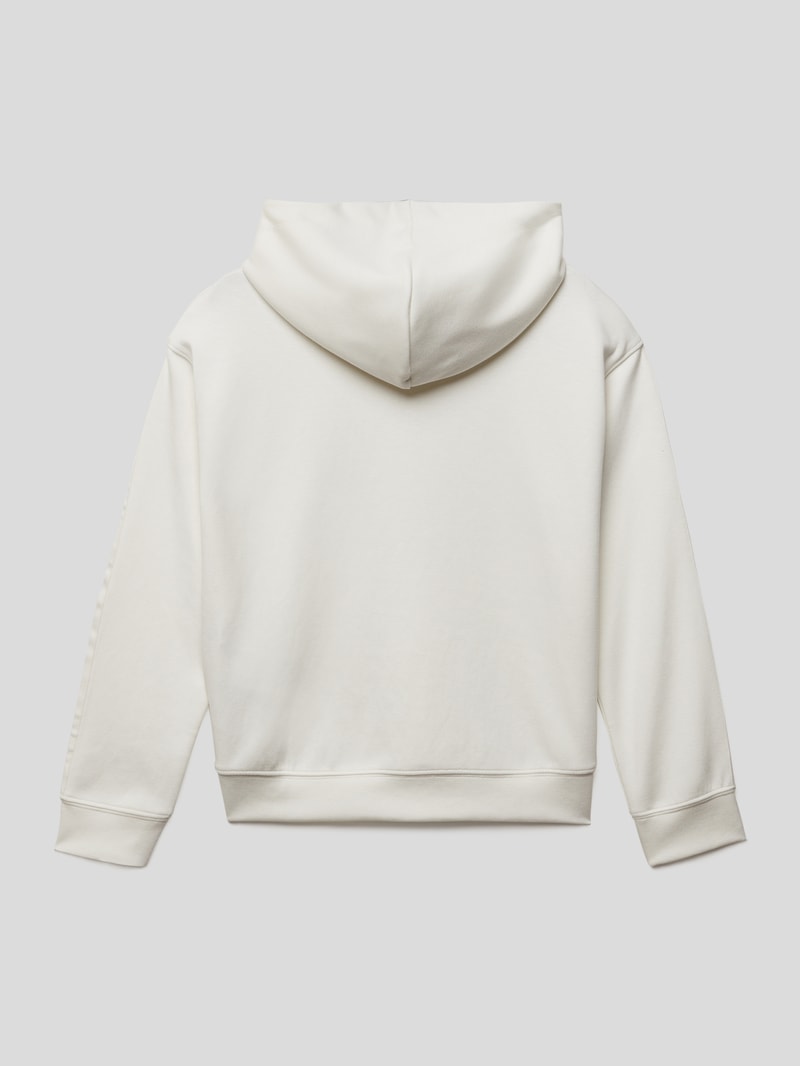 Hoodie mit Viskose-Anteil in weiß