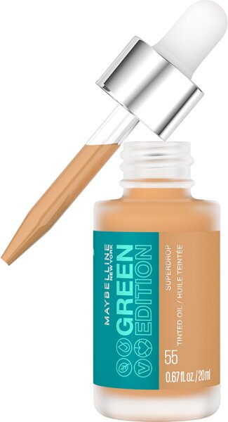 Maybelline Green Edition Superdrop Tinted Dry Oil Nr. 55 Flüssige Foundation
