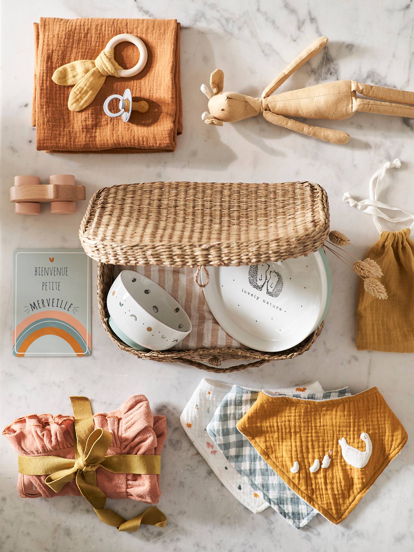 Set vaisselle en céramique et silicone hérissons