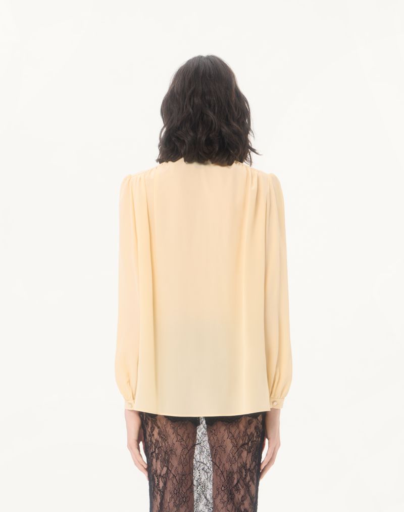 Camisa de crepe de chine