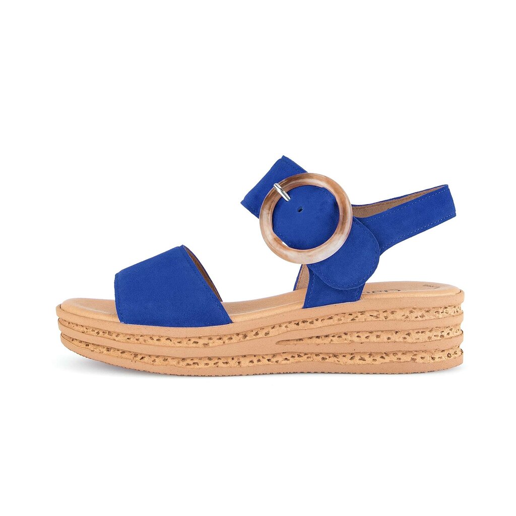Gabor fashion Plateau Sandale blau