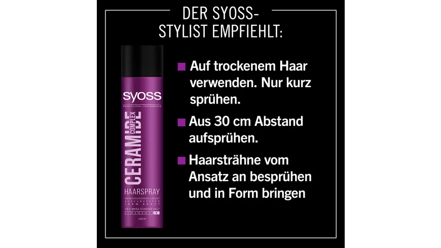 syoss Haarspray Ceramide Complex Haltegrad 4 400 ml