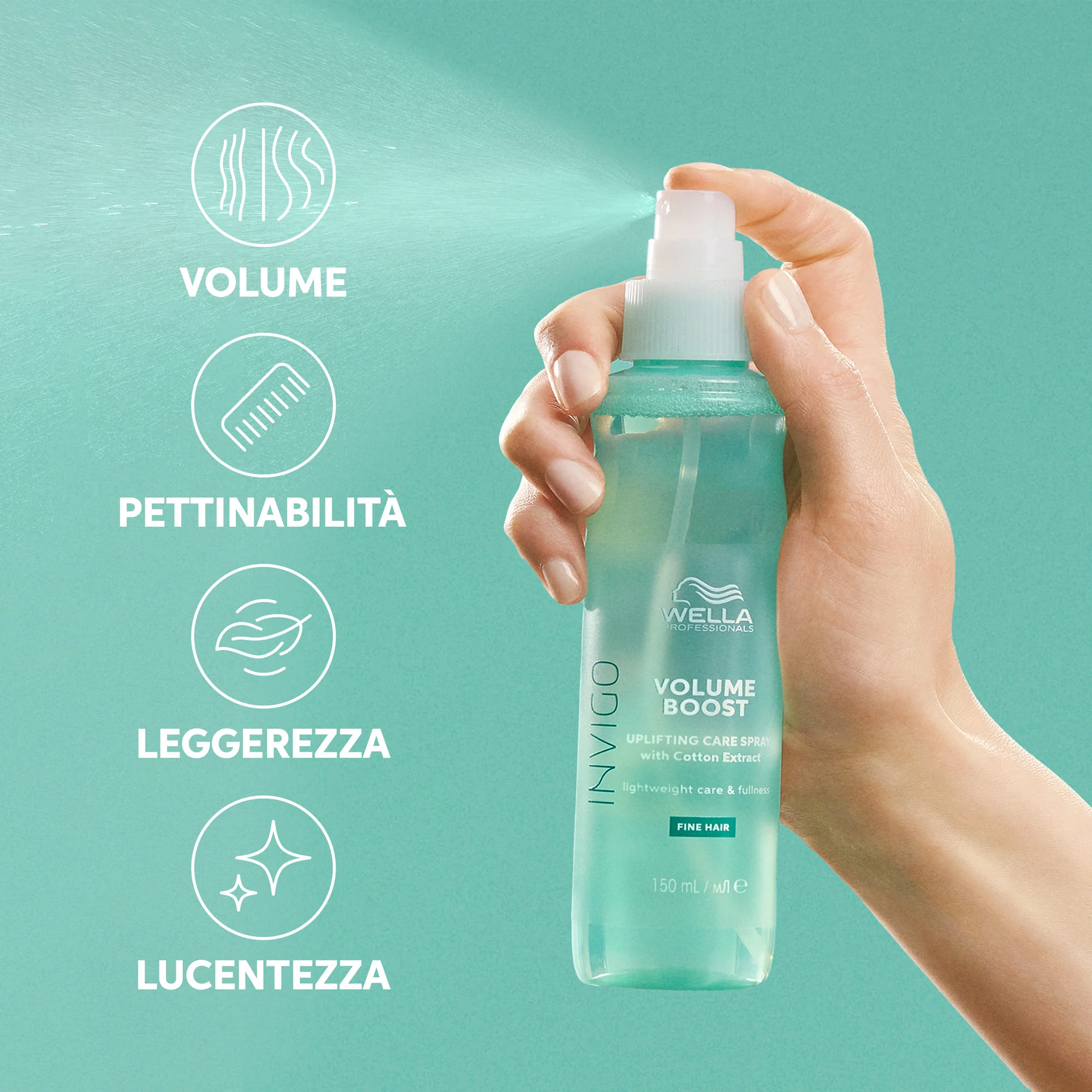 Invigo INVIGO VOLUME BOOST Spray voluminizador para el cuidado del cabello - Spray para peinar y dar acabado