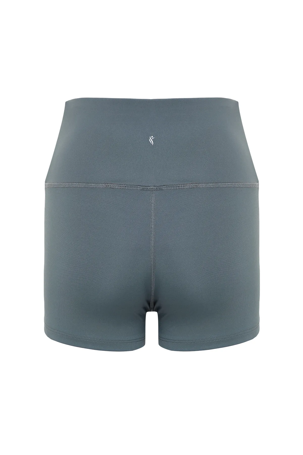 Trendyol Collection  Anthrazit Restorer Taillenreflektor Bedruckte Strick-Sport-Extra-Shorts/Kurze Leggings THMSS23TY00019