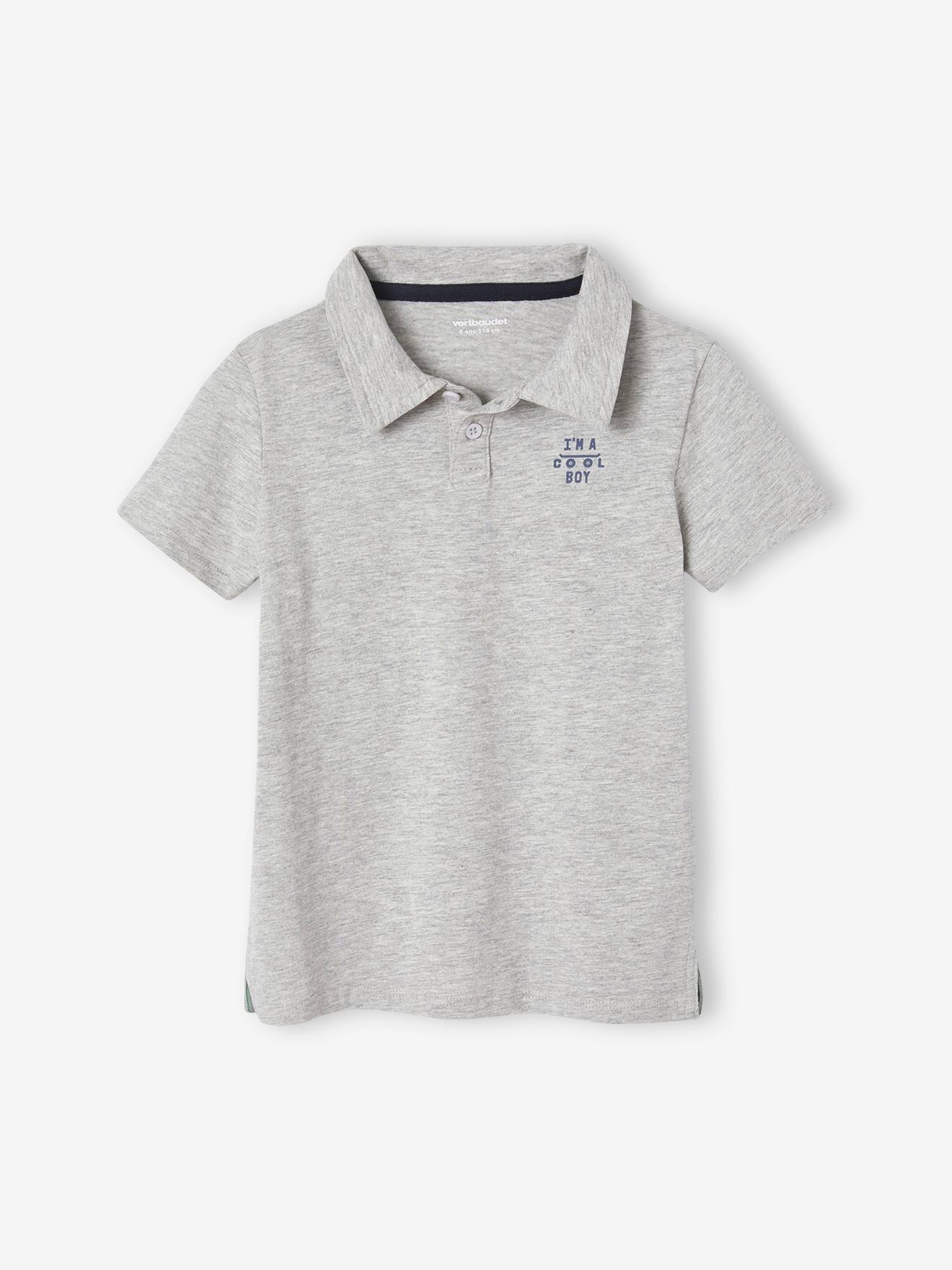 Lot de 2 polos garçon unis manches courtes lot bleu