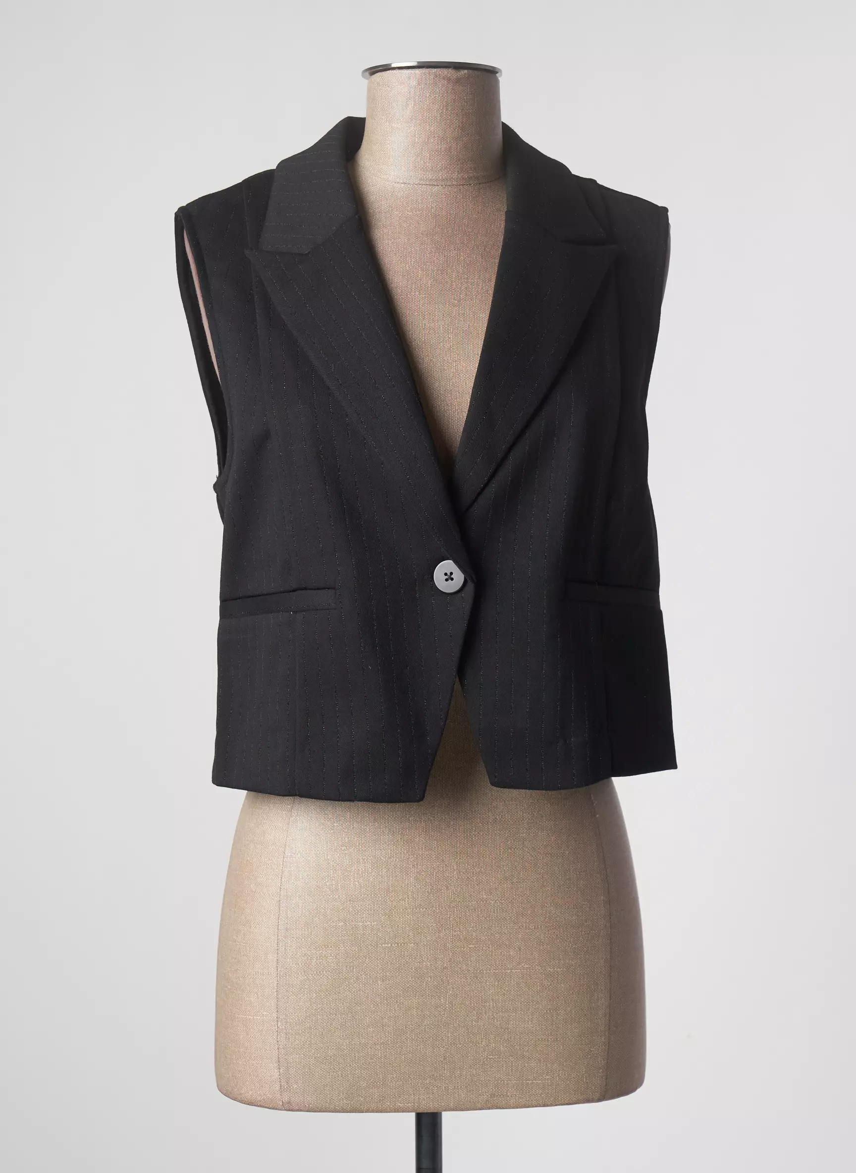 Ichi Gilet Femme couleur noir