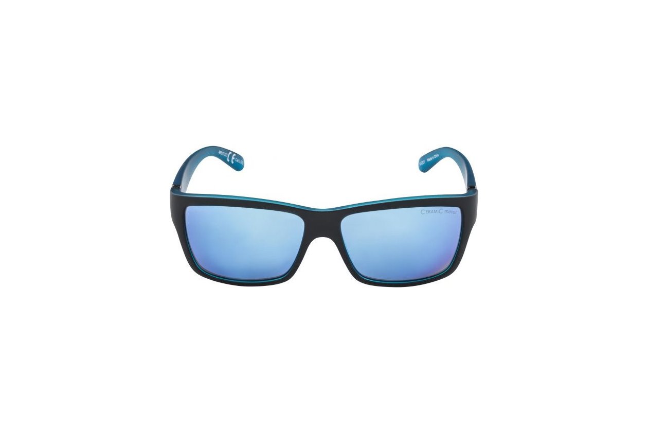Alpina Kacey black-blue matt / blue mirror lens