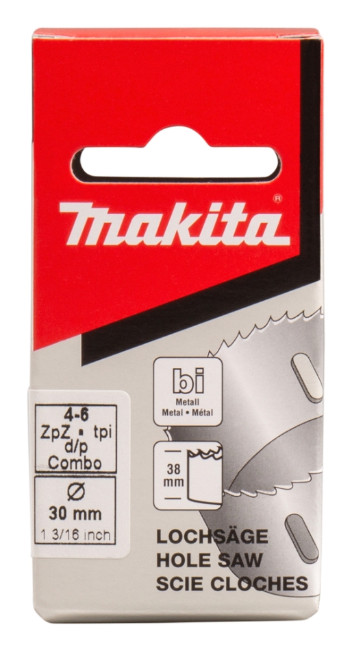 Makita Accessories P-52510 Carotă HSS bimetal 30 mm, alb