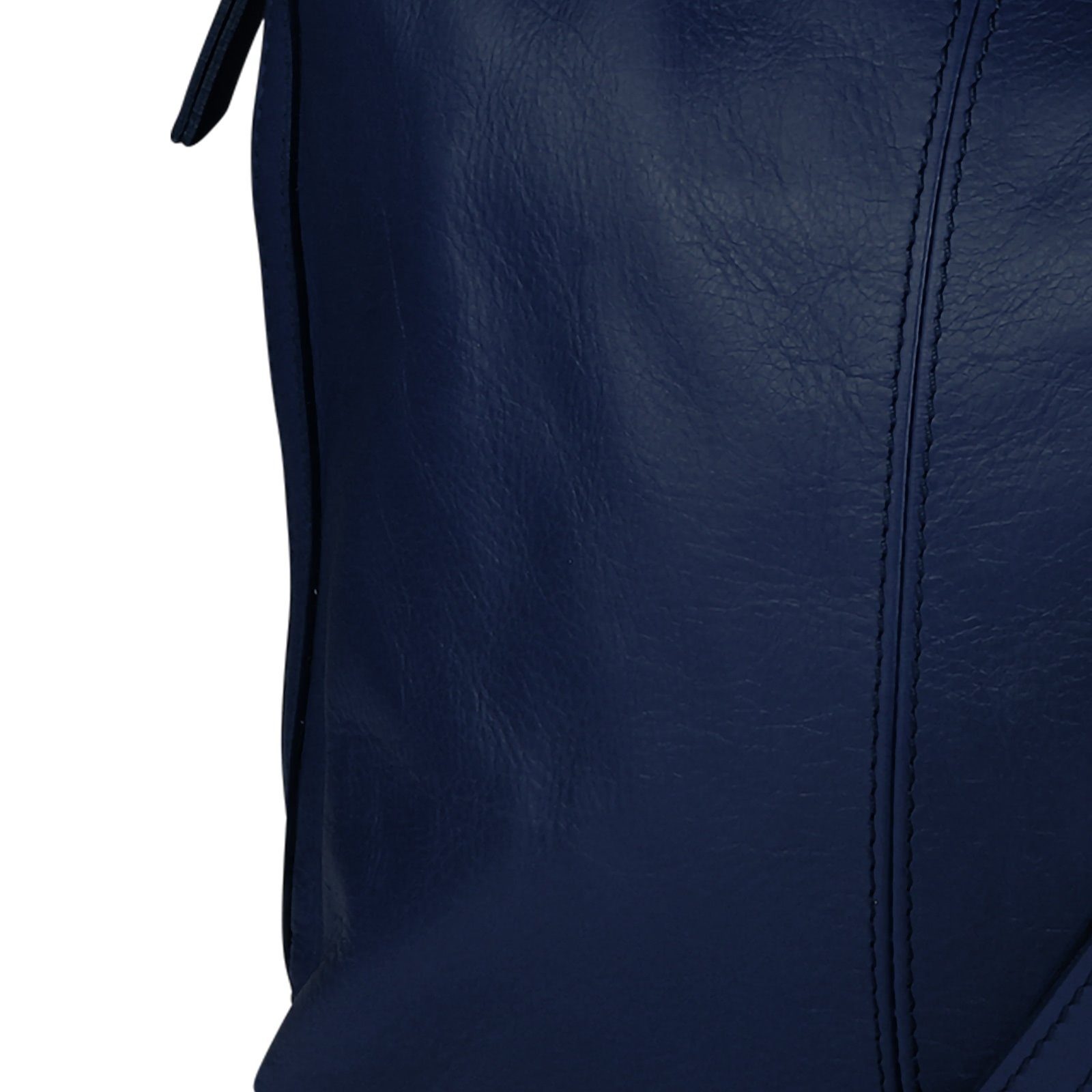 Toscanto Beuteltasche Toscanto Damen Beuteltasche Shopper Leder (Beuteltasche), Damen Beuteltasche, Shopper Leder, blau, Größe ca. 35cm