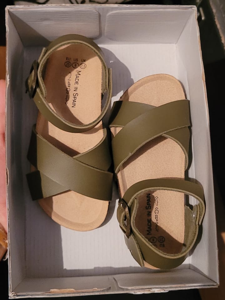 BIO PINGÜIN Sandalen in Khaki günstig kaufen 25
