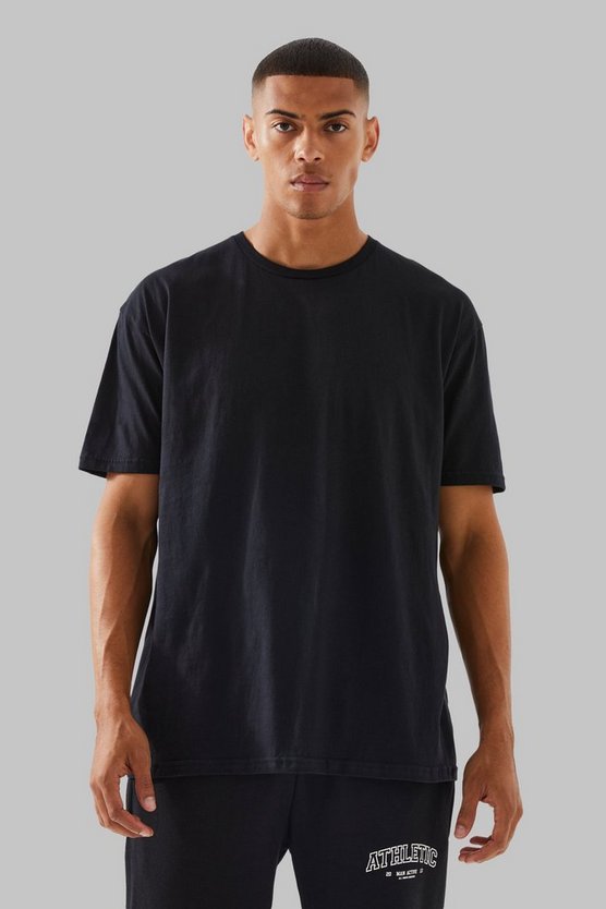 Oversize T-Shirt mit Man Active One More Rep Print