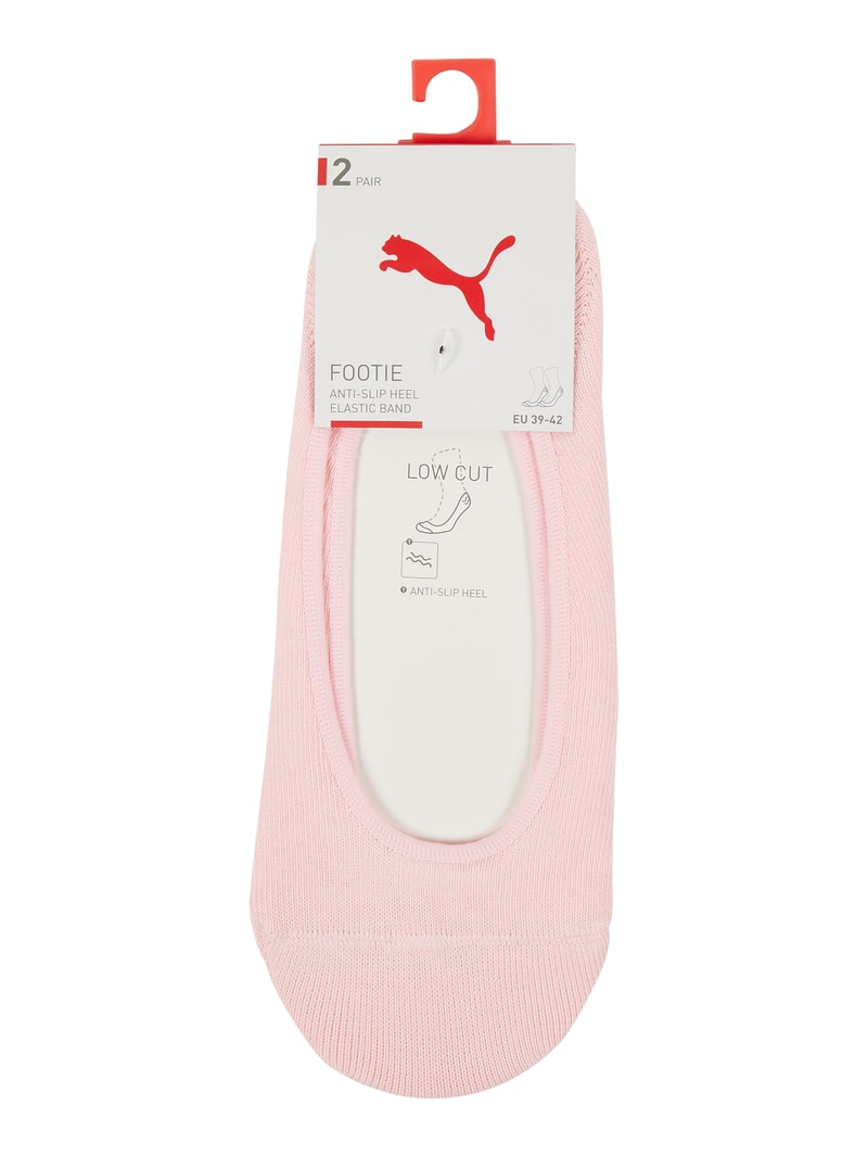 Füßlinge mit Stretch-Anteil im 2er-Pack in rosa