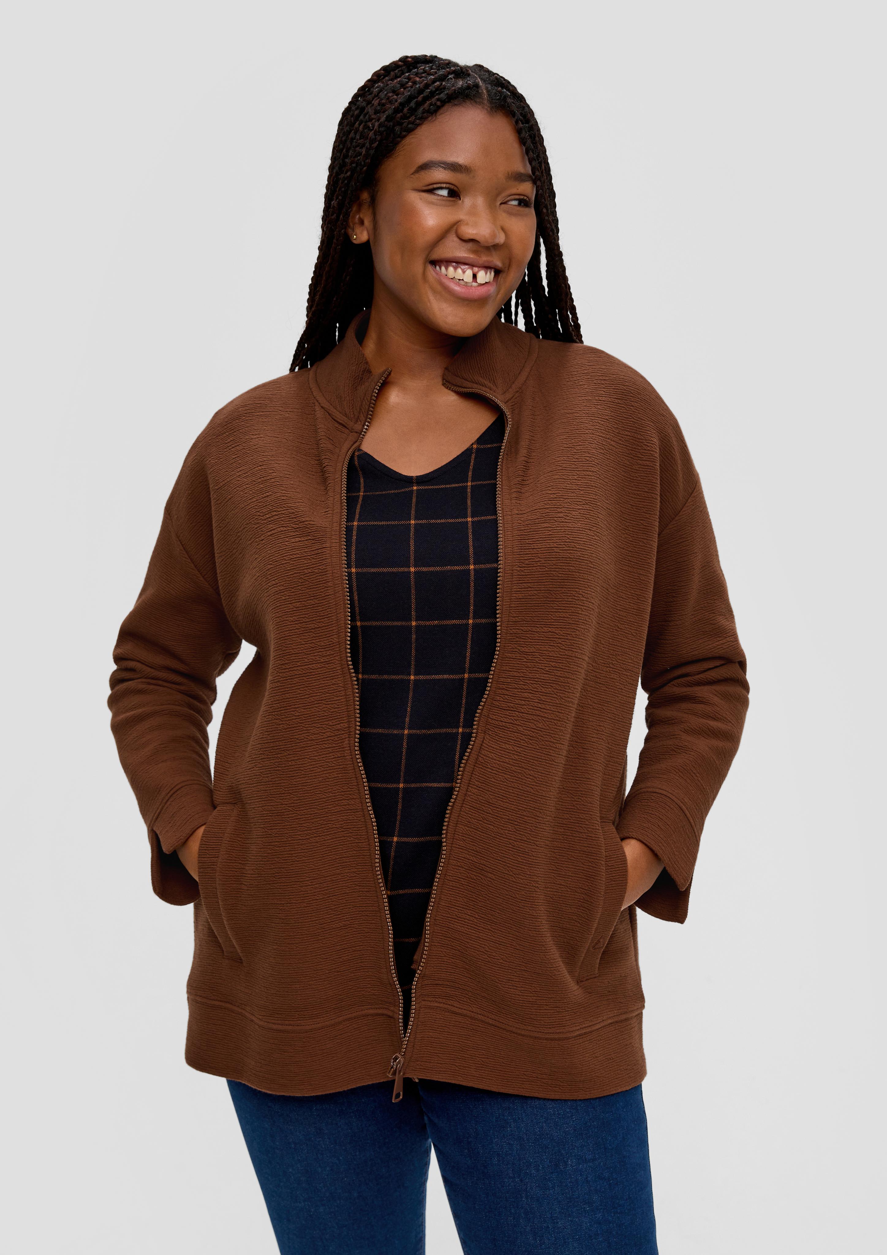 Jerseyjacke in Crinklestruktur  2136707-8797