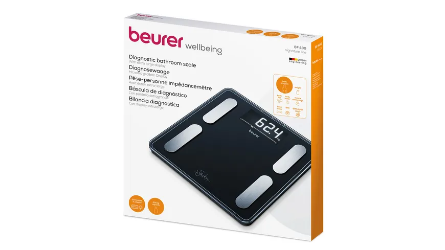 beurer Diagnosewaage BF400 schwarz black