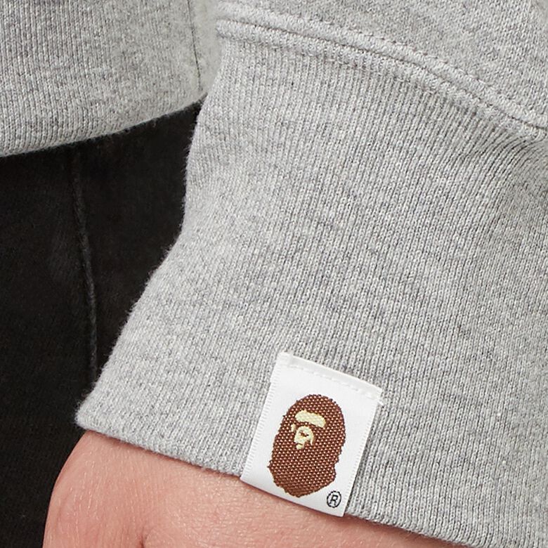 A Bathing Ape Big College Crewneck gray