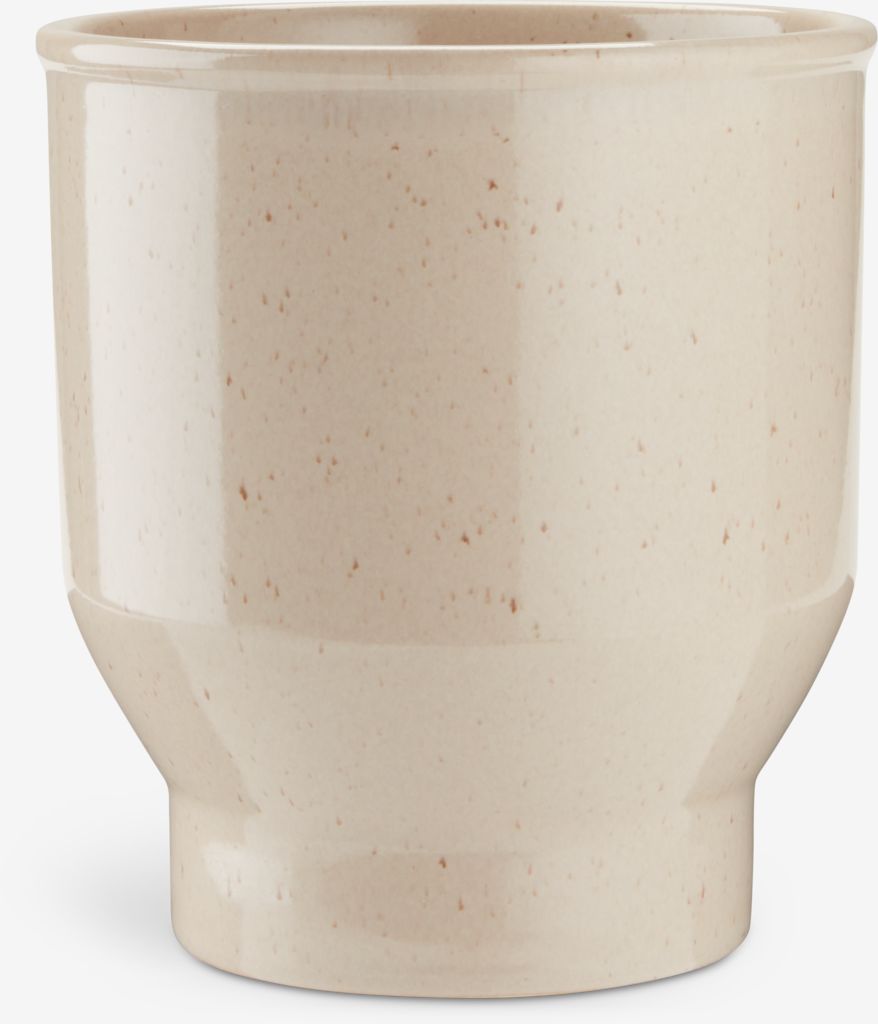 Pot de fleurs ADAM Ø15 x H17 cm beige
