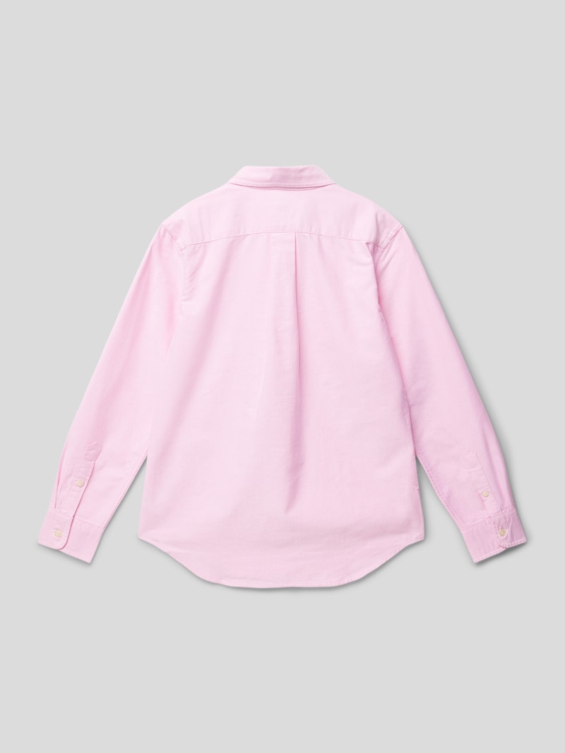Hemd mit Button-Down-Kragen in hellrosa