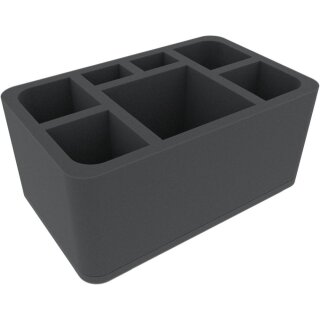 Feldherr 120 mm Half-Size Schaumstoffeinlage mit 7 Fächern