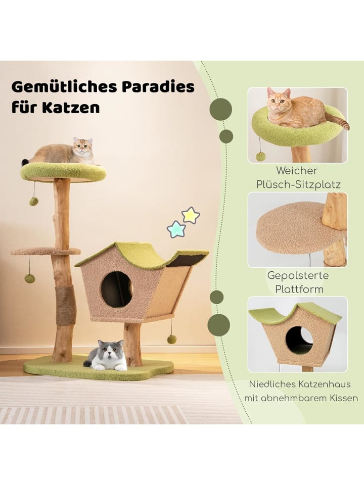 COSTWAY 110cm Kratzbaum in Grün günstig kaufen onesize