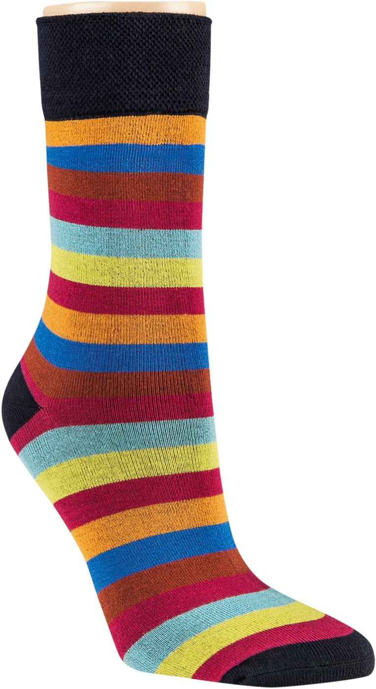 RS Harmony Basicsocken Bambus Viskose Socken Ringel 2 Softrand ohne Gummi Damen (3 Paar)