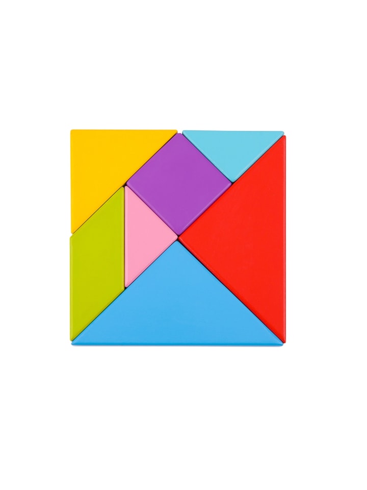 Tooky Toy Holz Puzzle Tangram TY879 in bunt günstig kaufen onesize