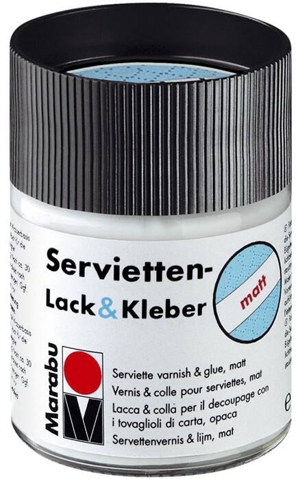 Marabu Serviettenlack & Kleber Matt Transparent 500 ml