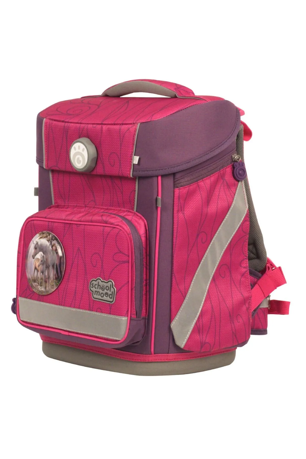 School Mood  Schulrucksack - Rosa - Unifarben