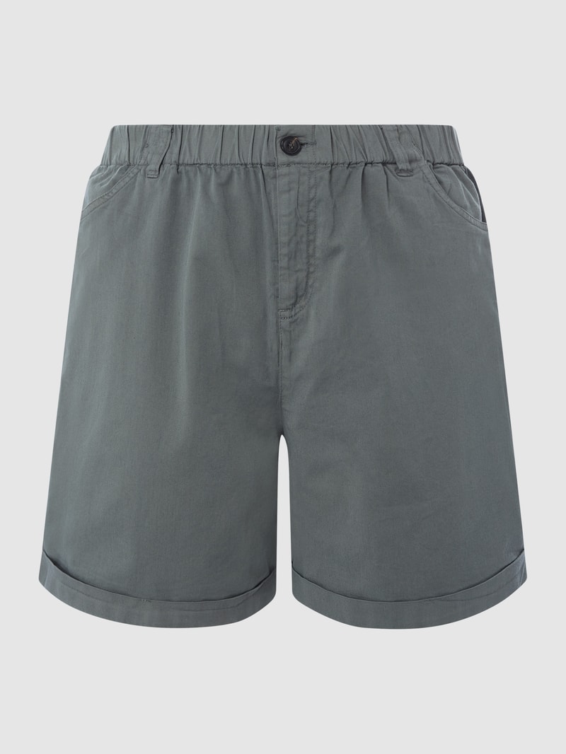 PLUS SIZE Relaxed Fit Shorts mit elastischem Bund in khaki