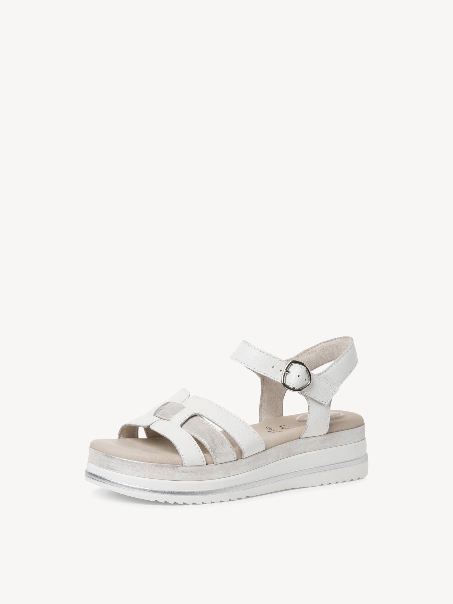 Sandale en cuir - blanc
