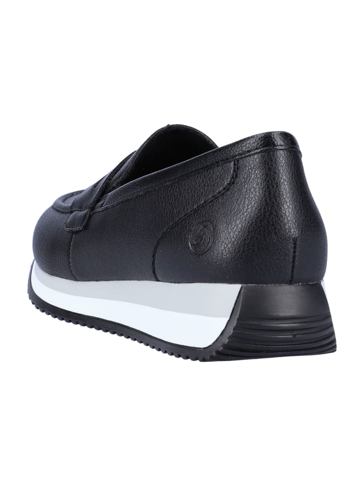 remonte Plateau Slipper in Schwarz günstig kaufen