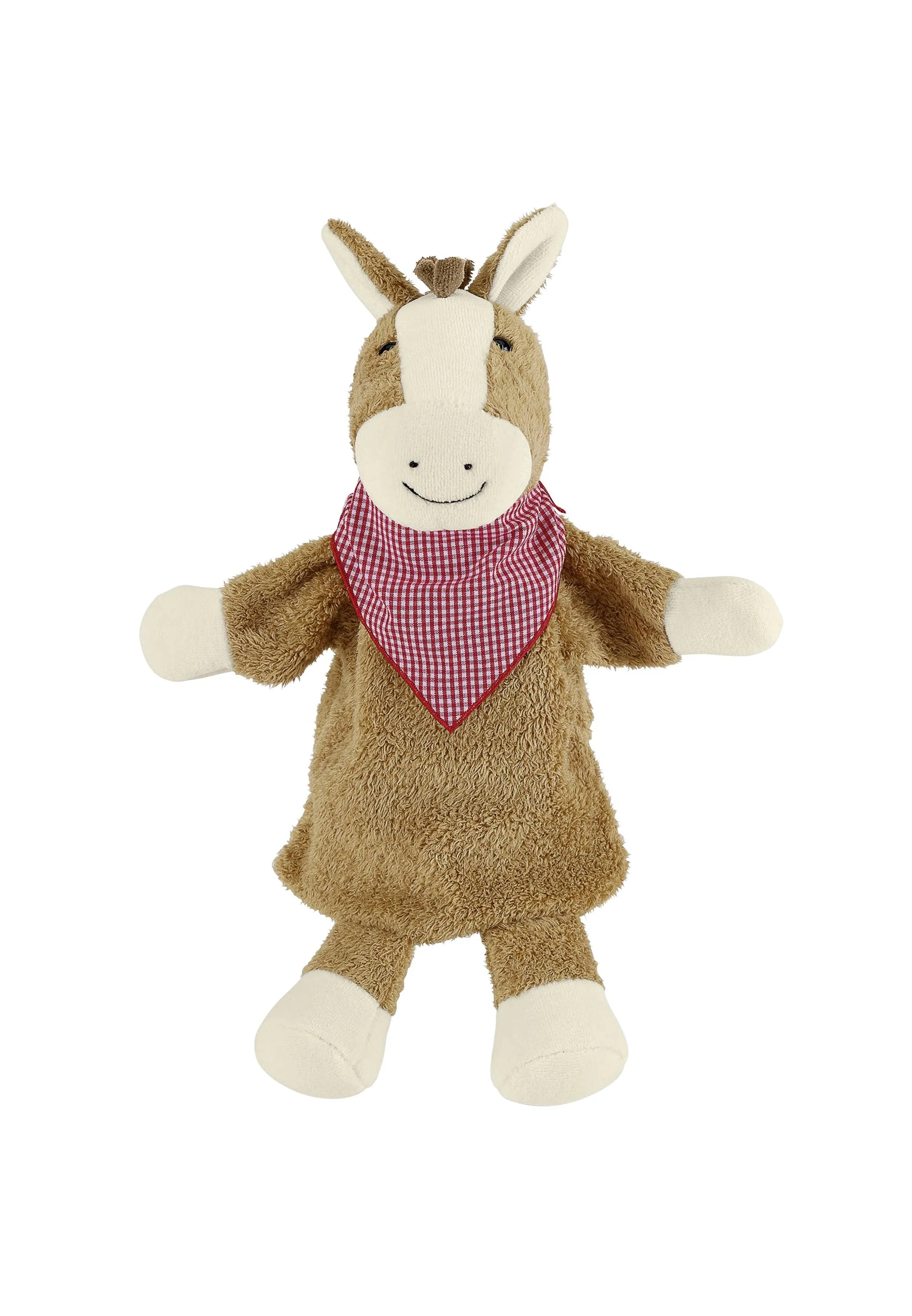 Handpuppe Pferd braun, 31 cm fürs Kasperletheater