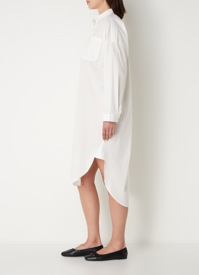 Abito midi a blusa Holly di Selected Femme, in cotone biologico.