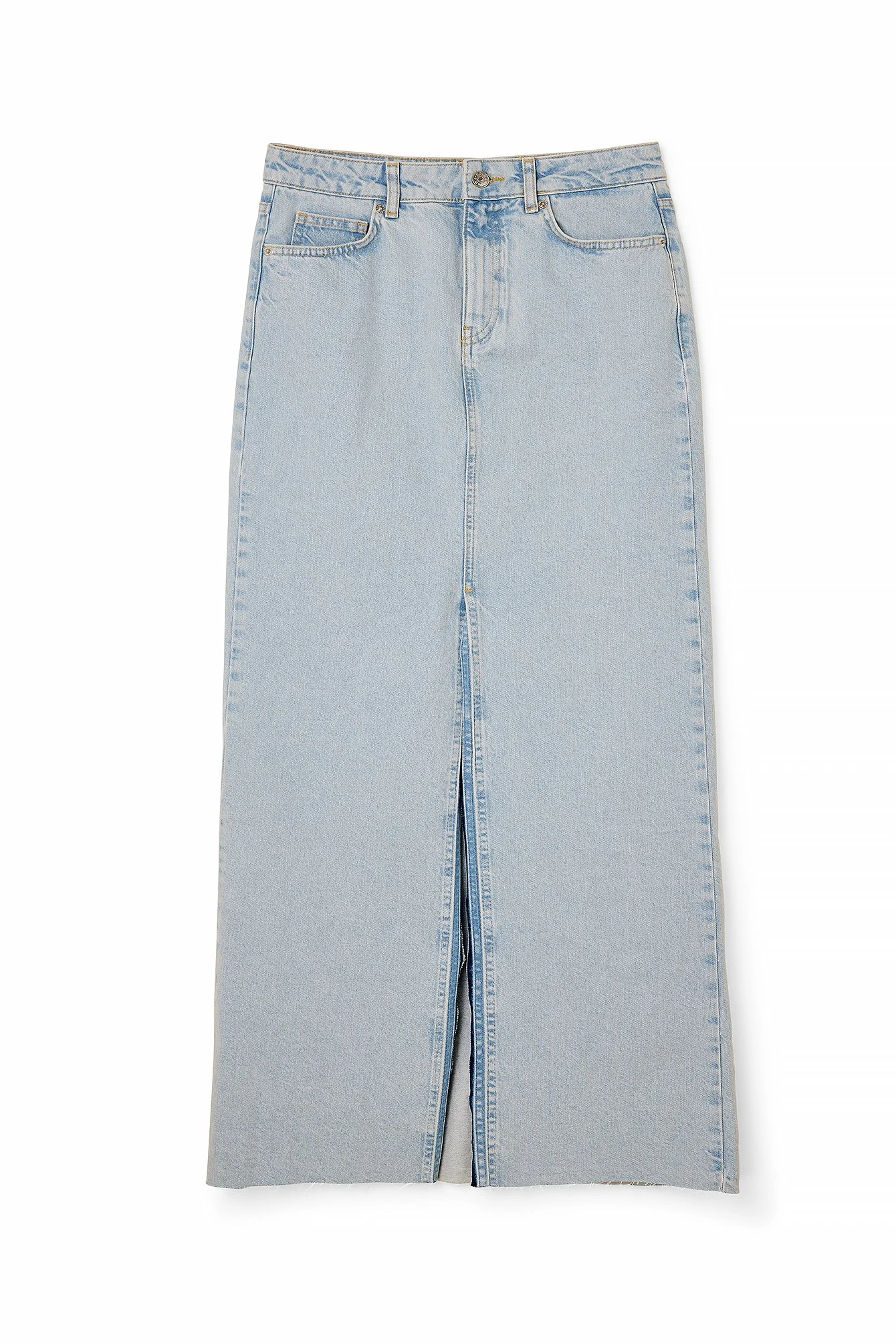 Weiter Maxirock aus Denim