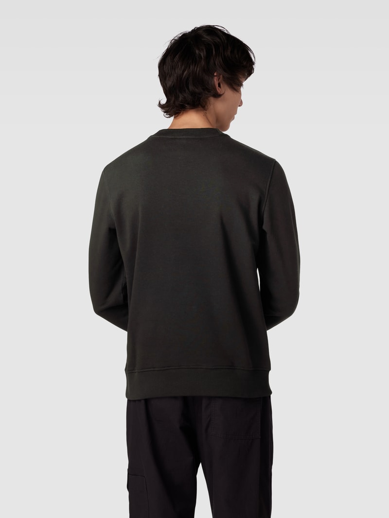 Sweatshirt mit Logo-Patch Modell 'EMBRO' in black