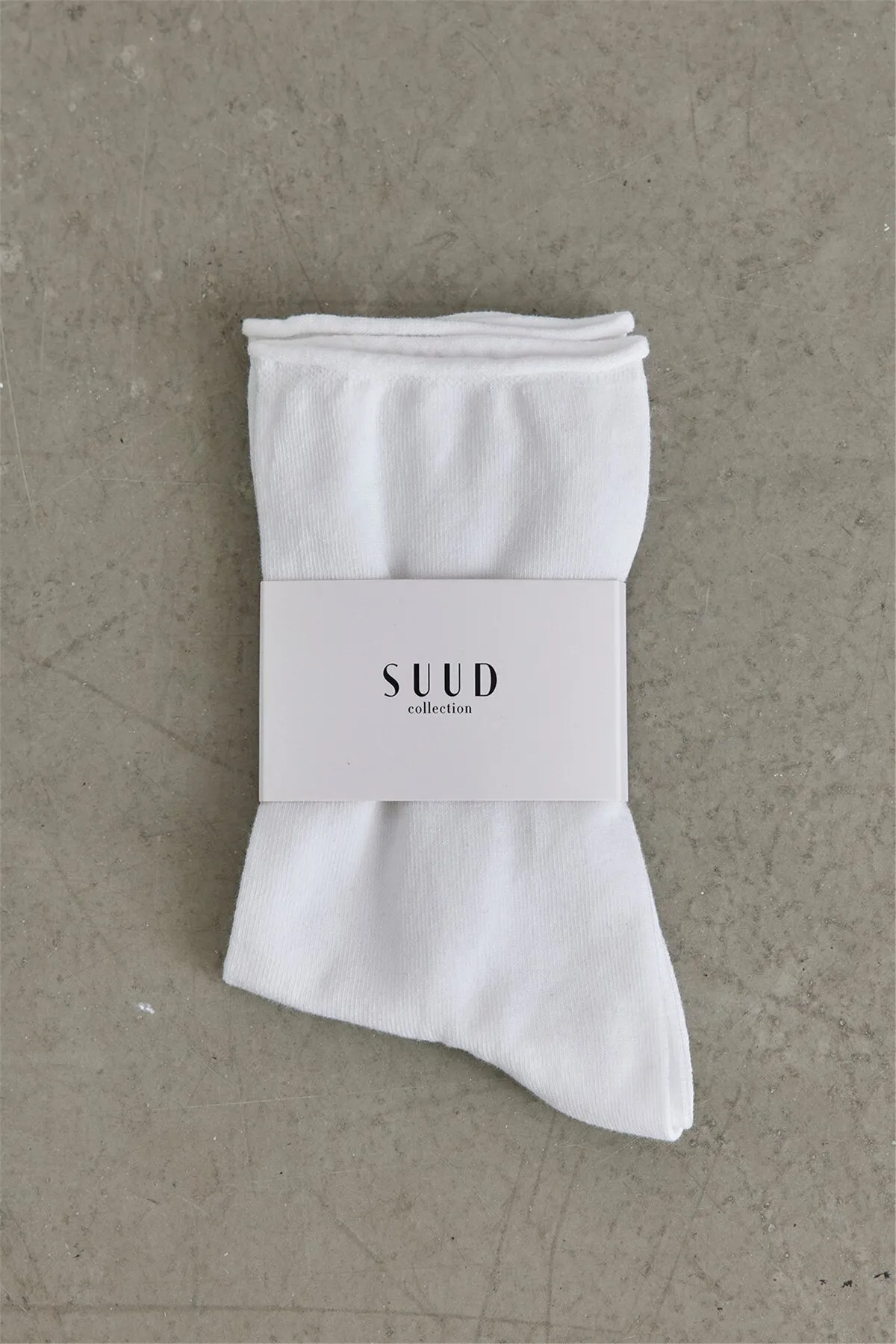 Suud Collection  Weiße Bambus-Steckdosensocken